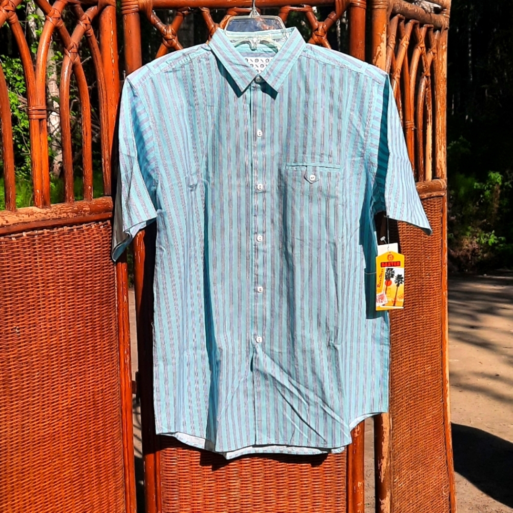 🆕️ Baxter Vintage 90s Short Sleeve Dress Shirt